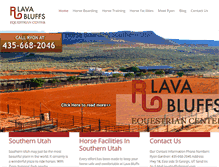 Tablet Screenshot of lavabluffs.com